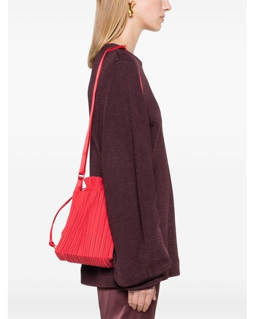 Pleats Please Issey Miyake Red Square Pleats Bag Bags