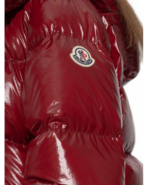 Moncler Red Puffer Jacket 'Niveole'