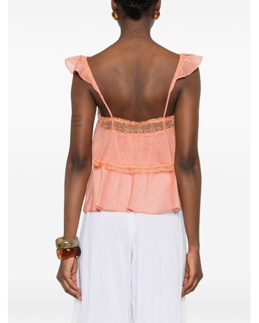 Forte_forte Pink Cotton And Silk Voile Top