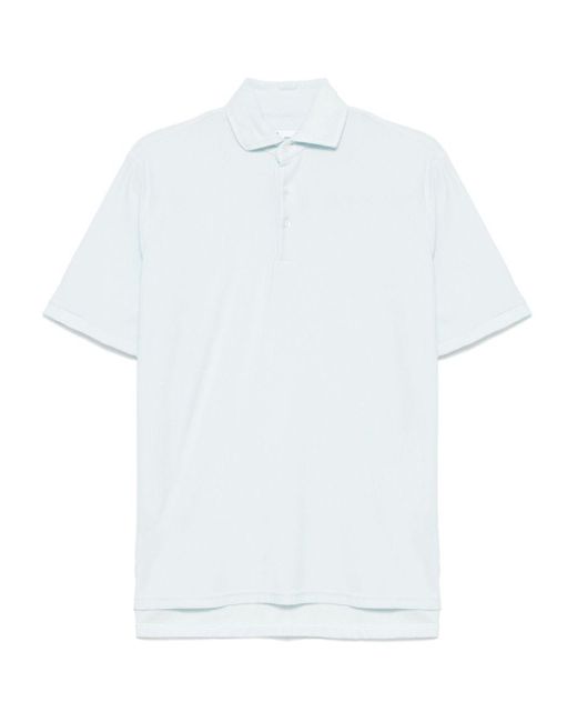 Doppiaa White Polo With Side Application for men