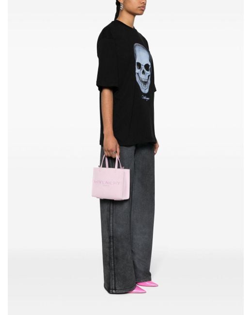 Givenchy Pink G-tote Mini Cotton Tote Bag