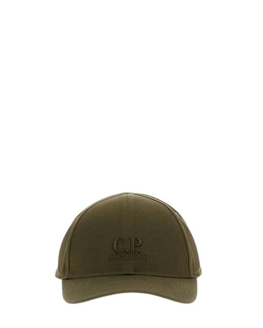 C P Company Blue Hat With Logo for men