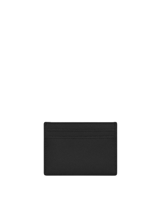Saint Laurent White Cassandre Card Holder for men