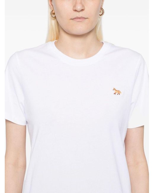Maison Kitsuné White Baby Fox Cotton T-Shirt