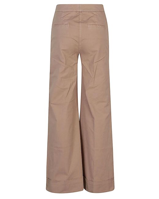 Pantalone In Cotone di Via Masini 80 in Brown