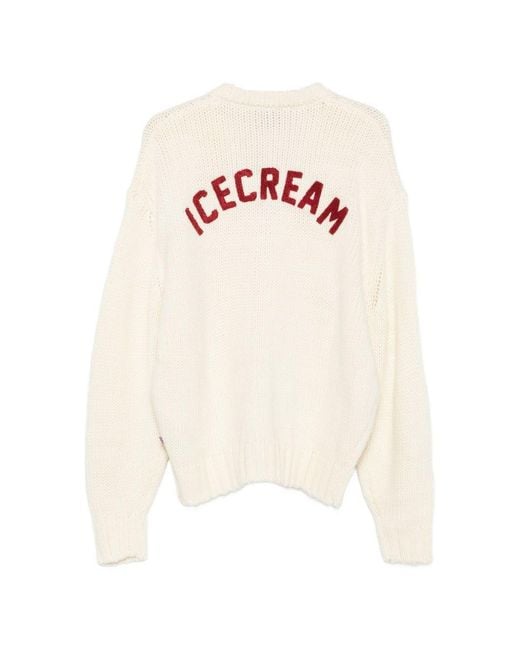 ICECREAM White Wool Blend Cardigan for men