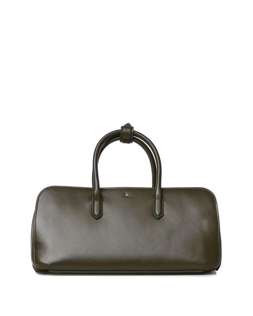Alaïa Black Delta Small Leather Handbag