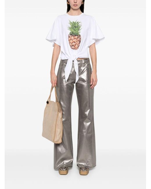 T-Shirt Pineapple di Stella McCartney in White