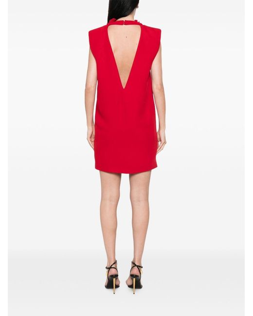 Valentino Red Silk Mini Dress