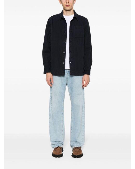 Barbour Blue Cotton Shirt for men