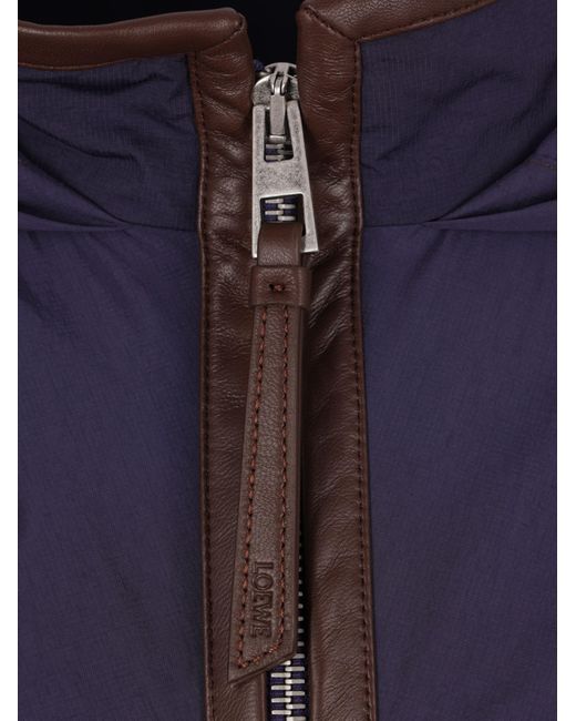 Loewe Blue Nylon Hooded Jacket for men