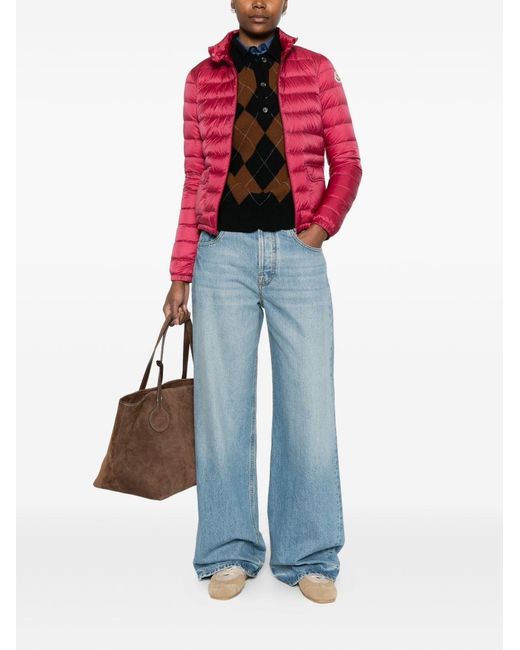 Moncler Red Lans Short Down Jacket
