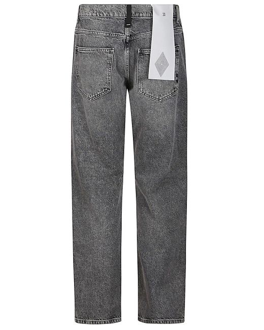 AMISH Gray Jeans With Logo for men