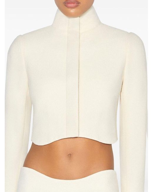 Alaïa White Wool Tailored Jacket