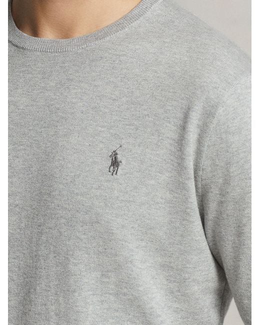 Polo Ralph Lauren Gray Slim Fit Cotton Shirt for men
