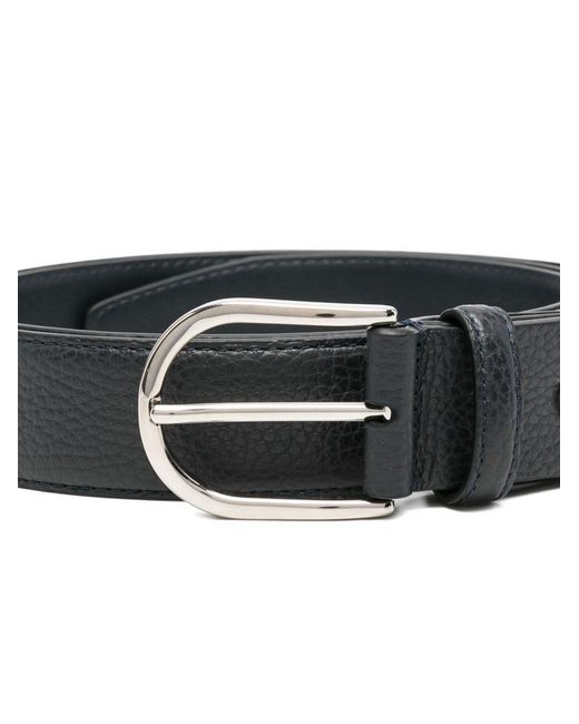 Brioni Black Leather Belt for men