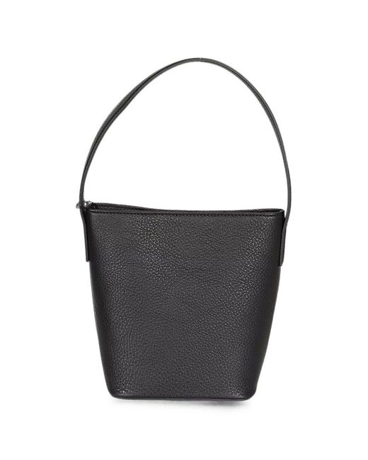 MIZUIRO Black Small Leather Handbag