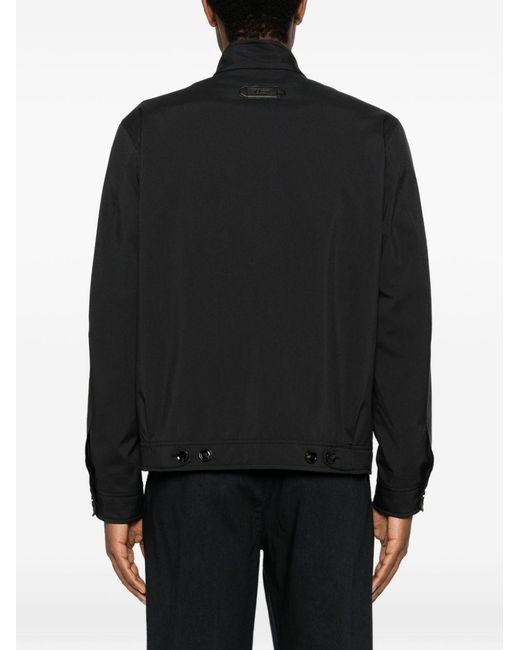Brioni Black Nylon Blouson Jacket for men