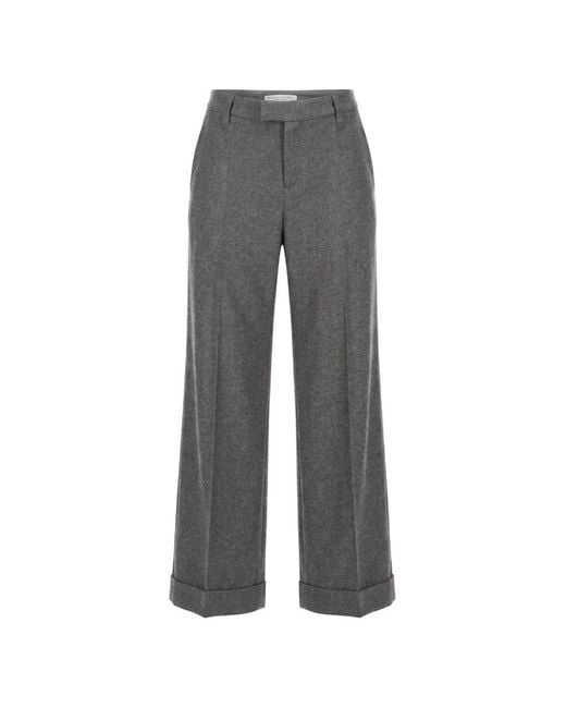 Brunello Cucinelli Gray Wool Trousers