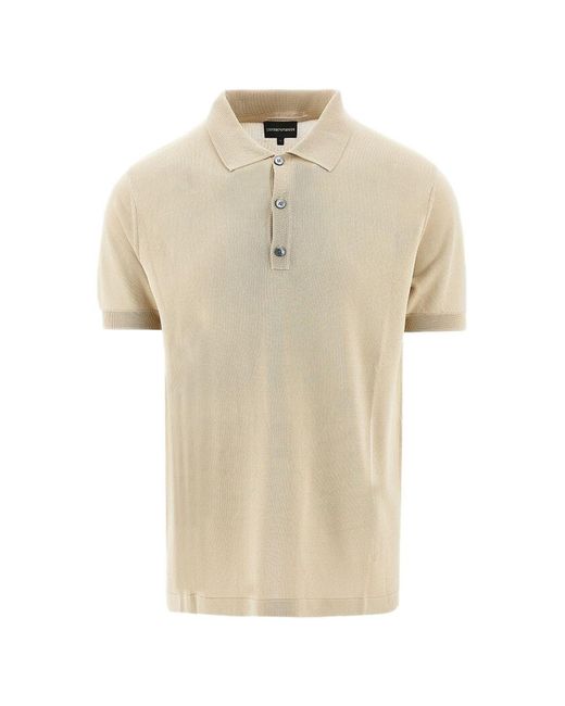 Emporio Armani Natural Logo Polo Shirt for men