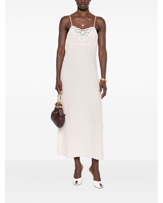Chloé White Silk Dress