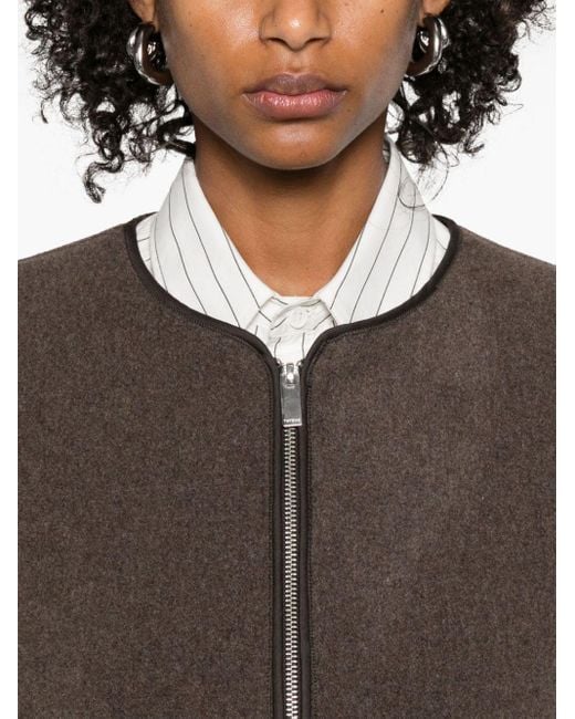 Giacca Con Zip di Totême  in Brown