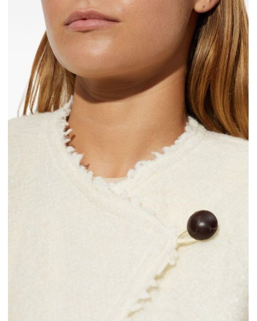 Isabel Marant White Suna Wool Blend Jacket