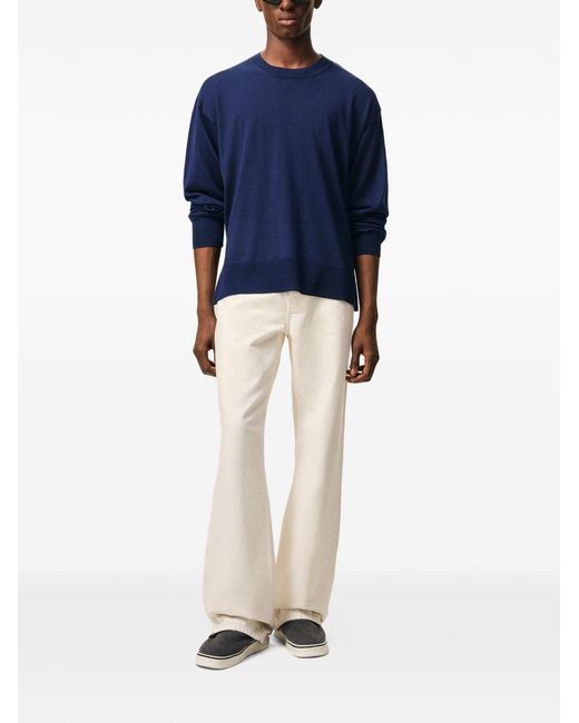 AMI Blue Ami De Coeur Sweater for men