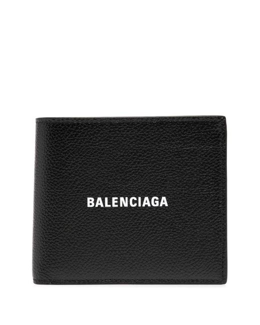 Balenciaga Black Cash Leather Wallet for men