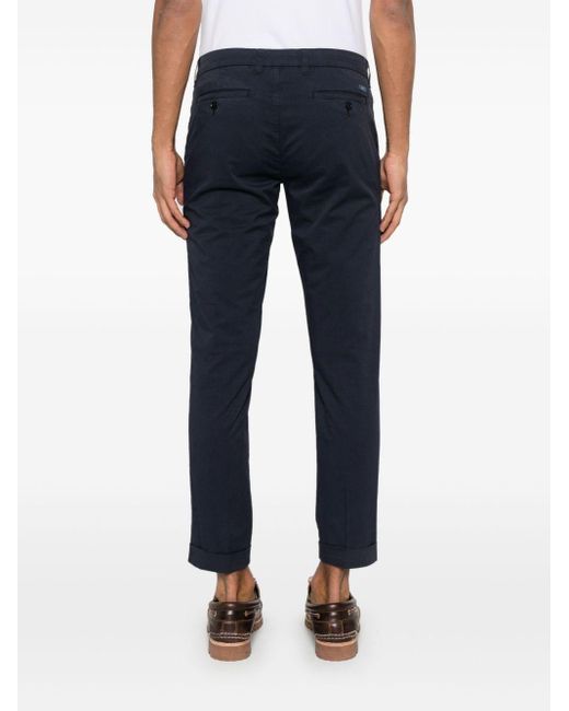 Fay Blue Classic Capri Pants for men