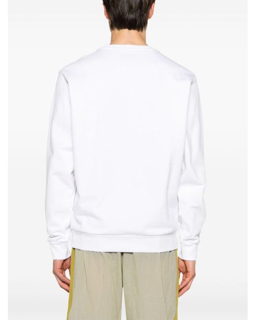 Iceberg White Graphic-print Cotton Sweatshirt for men