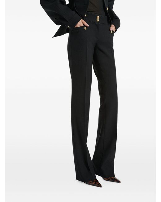 Balmain Black Wool Trousers