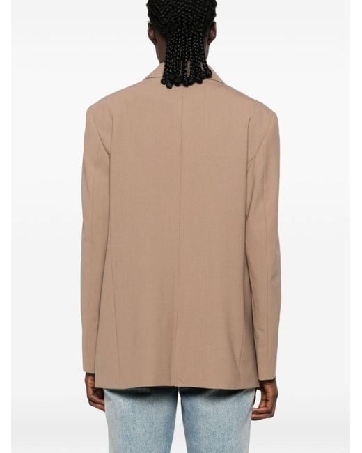 Closed Natural Wool Blend Double-Breasted Jacket