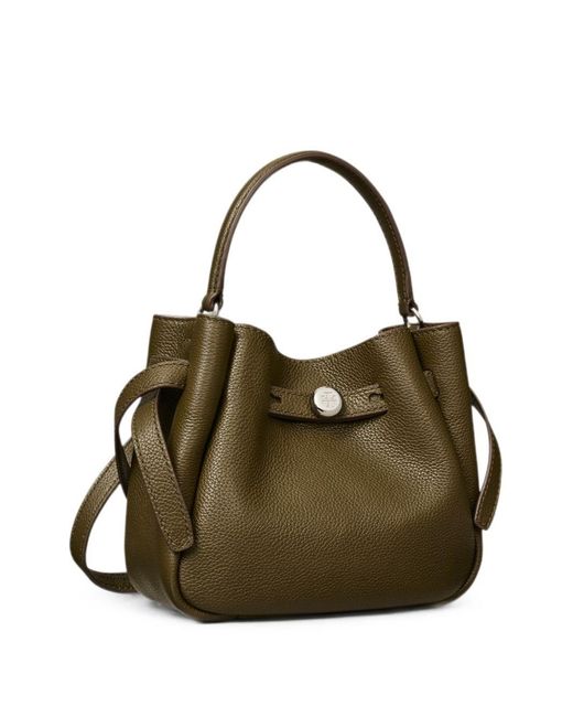 Tory Burch Metallic Romy Mini Leather Bucket Bag