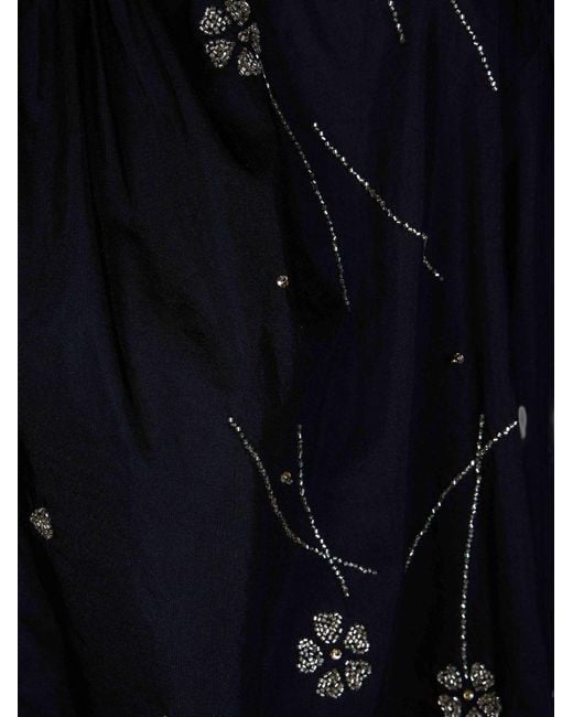 Forte_forte Black Embroidered Cotton Blouse