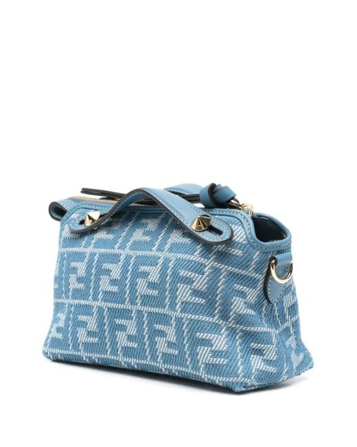 Fendi Blue By The Way Mini Leather Handbag