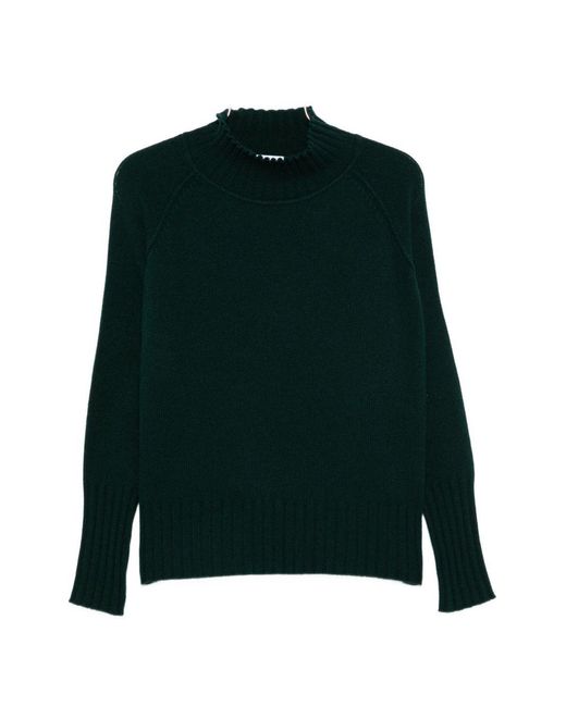 Be You Green Cashmere Turtle-Neck Sweater