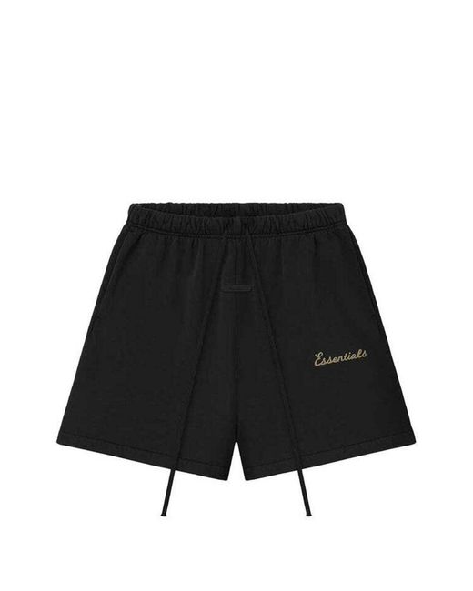 Bermuda Con Logo di Essentials in Black da Uomo