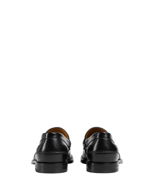 Gucci Black Leather Loafers for men
