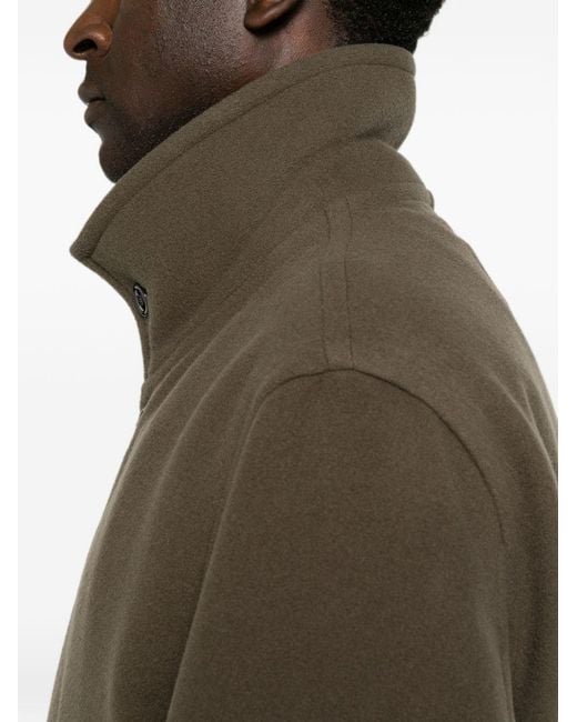 Lemaire Brown Wool Wrap Coat
