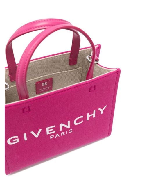 Givenchy Pink G Mini Canvas Tote