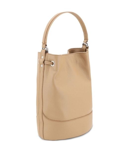 Zanellato Natural Monda' Daily Small Leather Bucket Bag