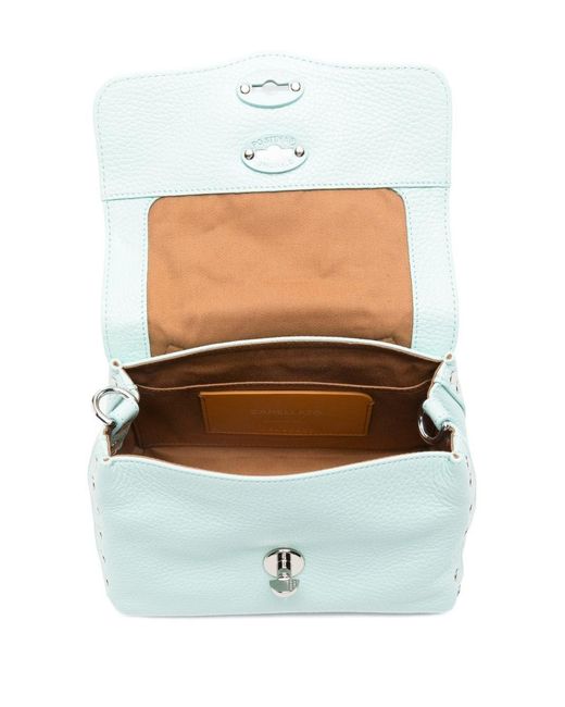 Zanellato Blue Postina Daily Baby Leather Handbag