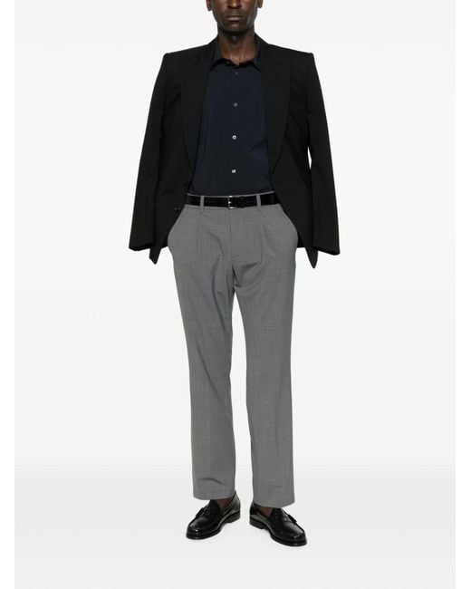 Emporio Armani Blue Nylon Shirt for men