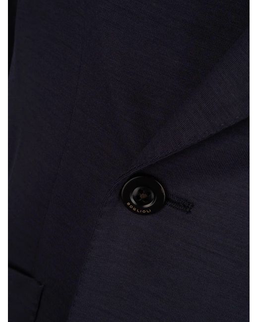Boglioli Black Double-Breasted Jacket for men