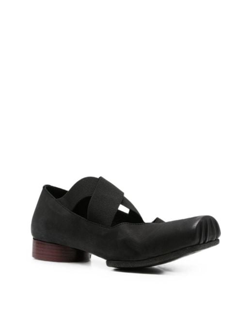 Uma Wang White Leather Ballet Flats