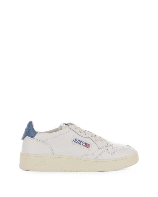 Autry White Medialist Low Sneakers for men