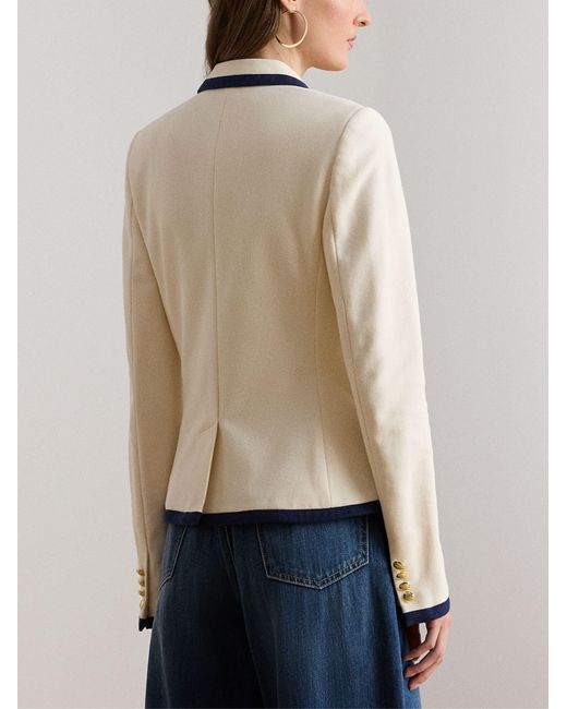 Ralph Lauren Natural Double-Breasted Blazer