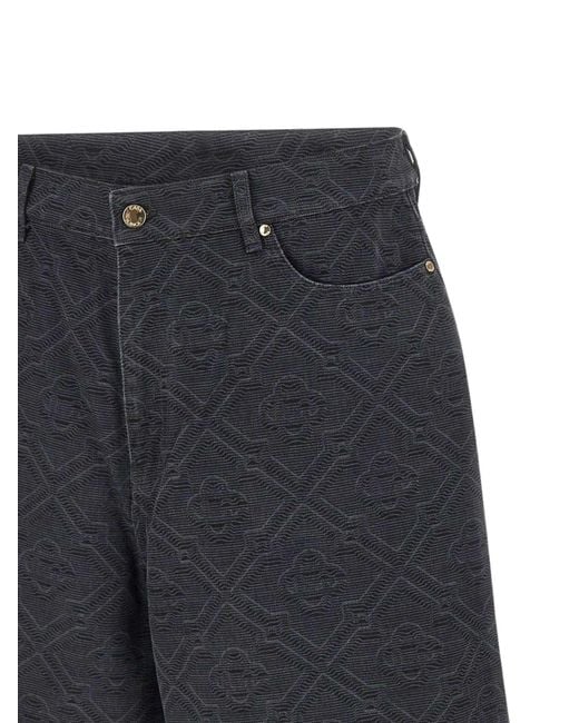 Casablanca Blue Denim Shorts for men