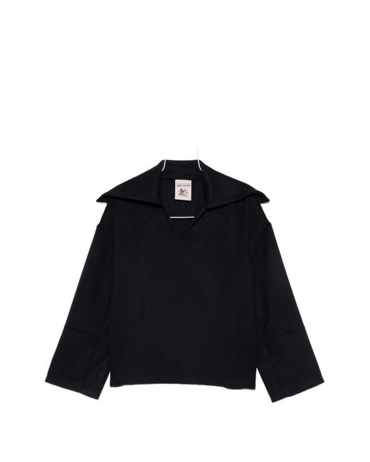 Semicouture Black Kassy Wool Blouse